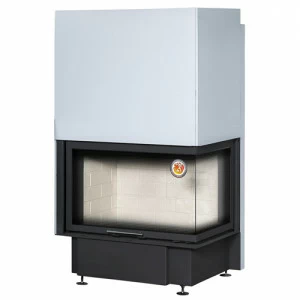 Каминная топка Экокамин Дельта 1000R угловая правая