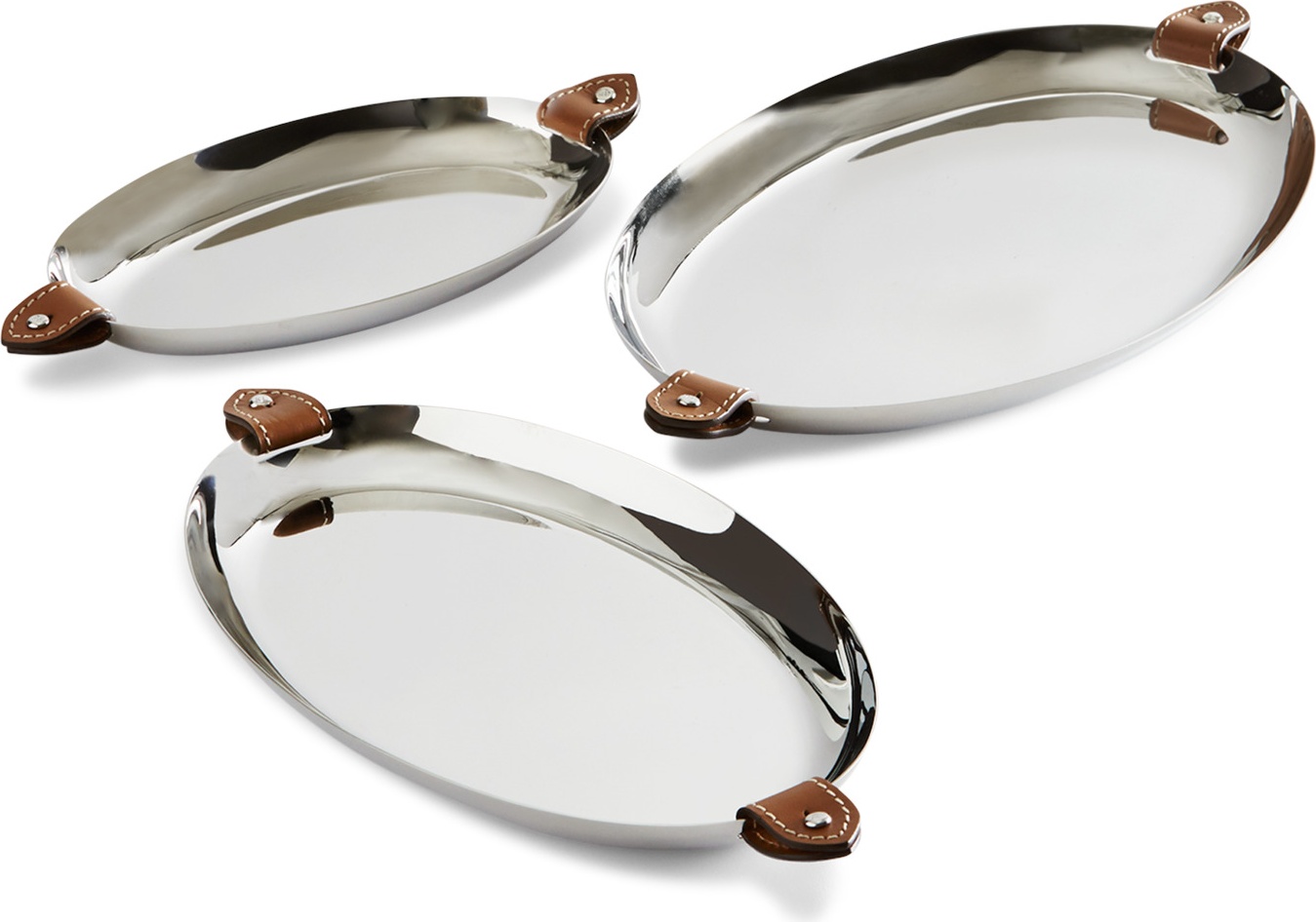 10652131 Ralph Lauren Home Набор подносов Ralph Lauren Home "Уайетт", 3шт Сталь нержавеющая 