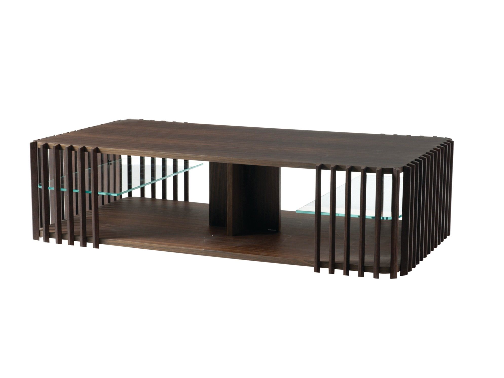 Деревянный шпон прямоугольный низкий журнальный столик ROCHE BOBOIS PALIS ARCH-00074774 - Вид №1