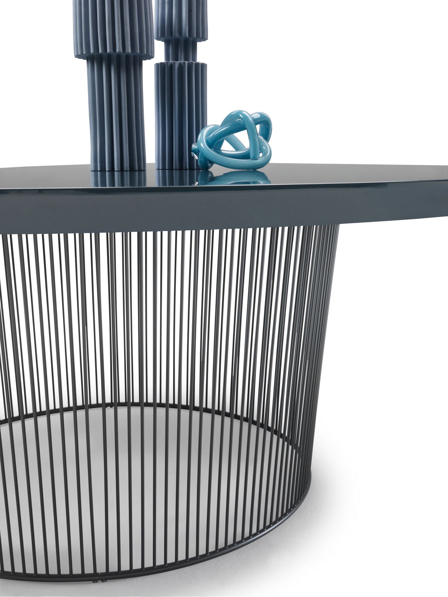 Круглый стол с металлическим основанием и шпоном Flexform Берри ARCH-00083792 - Вид №2