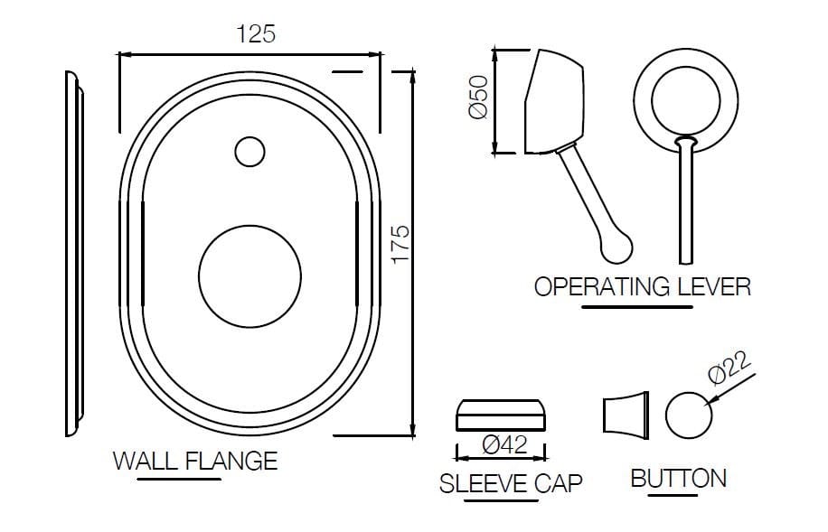 Однорычажный смеситель для душа с переключателем JAQUAR Queen's Prime ARCH-00053230 - Вид №2