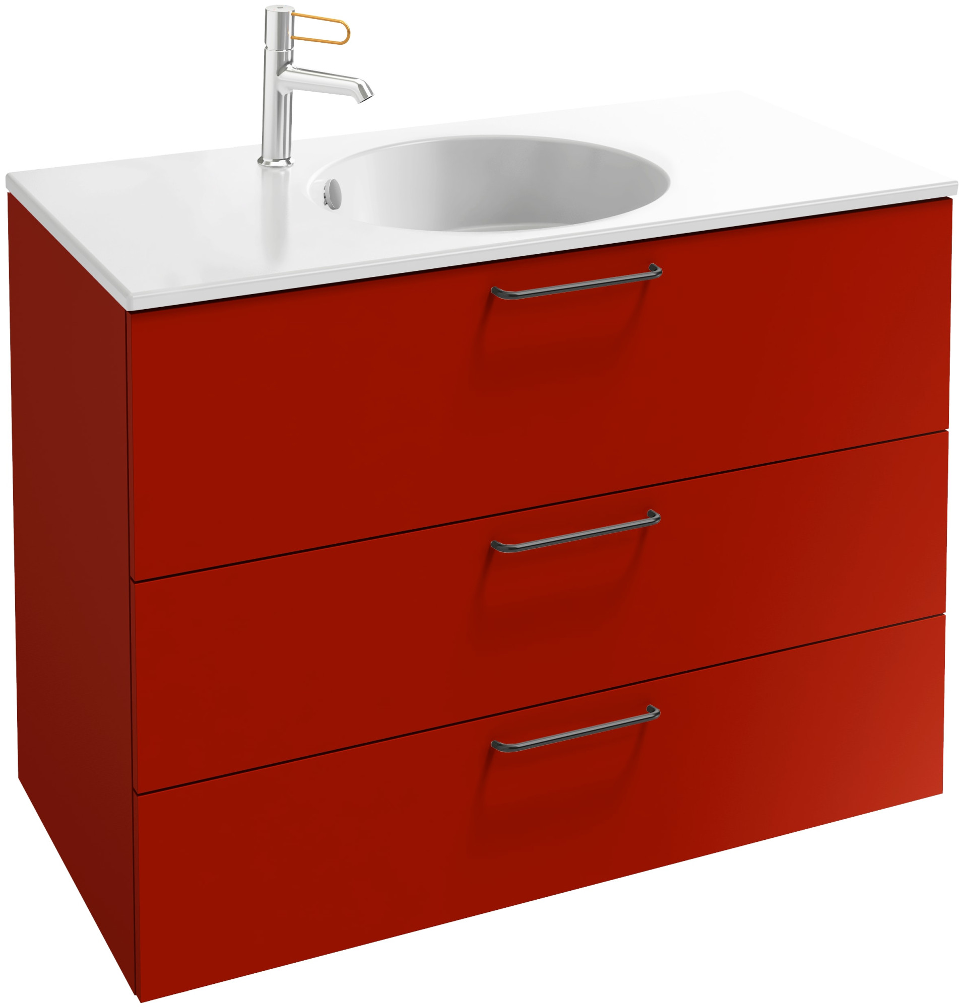 EB2533-R9-N14 Тумба под столешницу 90 см, 3 ящика, черная ручка JACOB DELAFON ODÉON RIVE GAUCHE ODEON RIVE GAUCHE