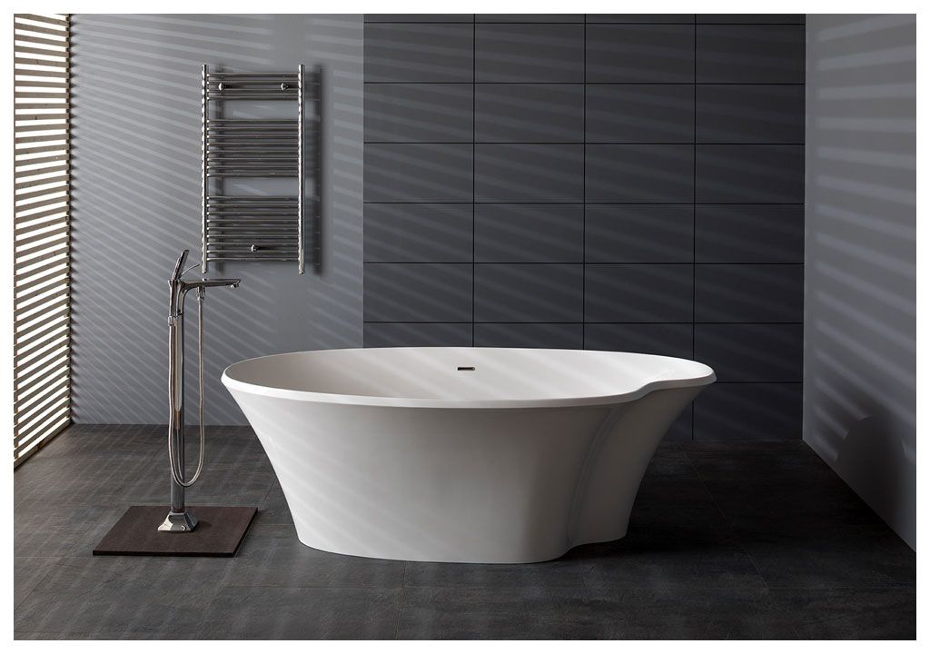 Ванна из искусственного камня Aquanet Desire V9-N 180x90, глянцевая V9N - Вид №1