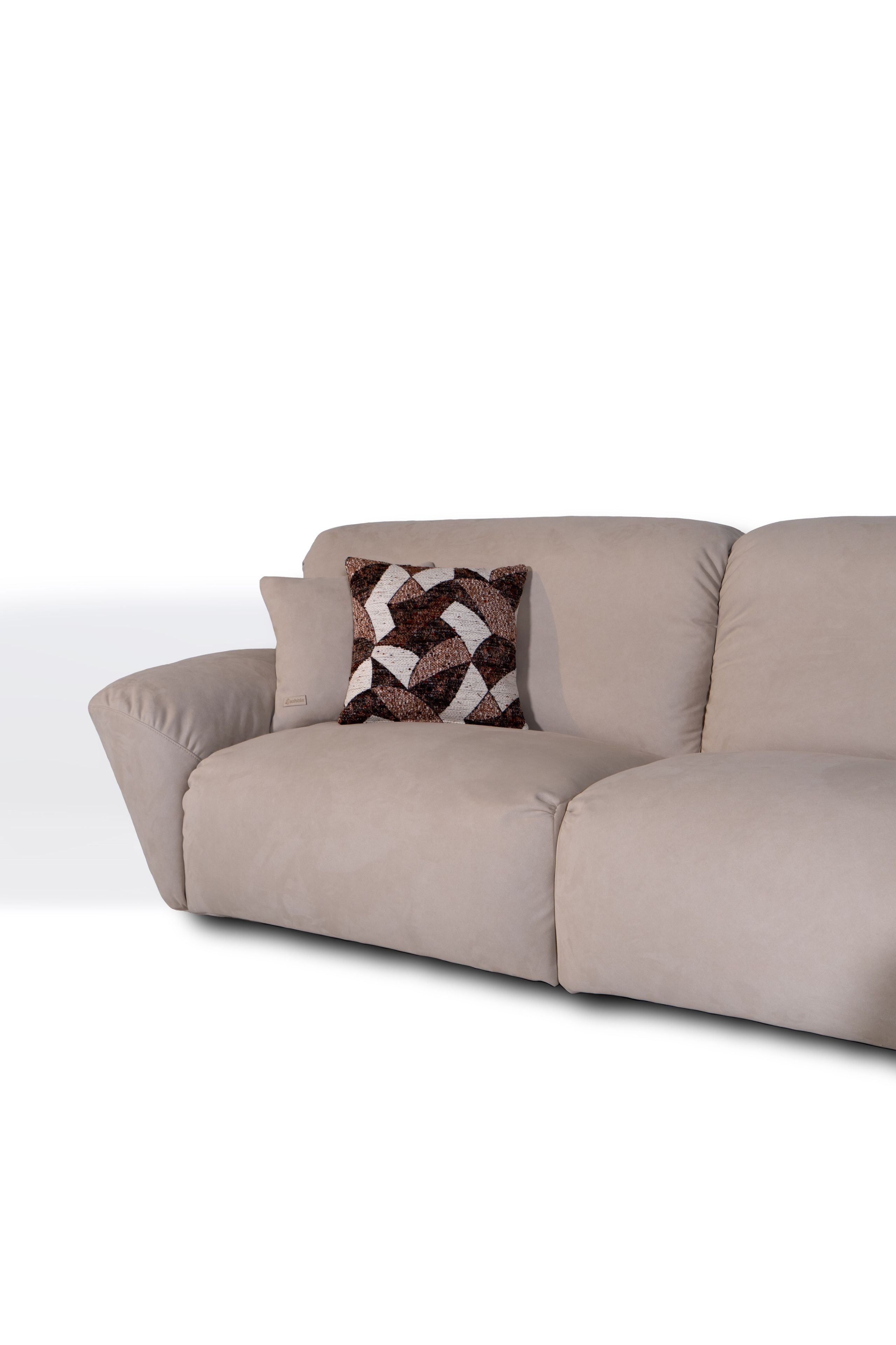 Диван из микрофибры с полуостровом Mantellassi 1926 Beluga ARCH-00112235 - Вид №4