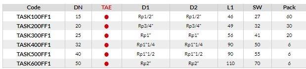 TECO Фитинг с внутренней / внутренней резьбой Firebag® sun-id-1374447 - Вид №2