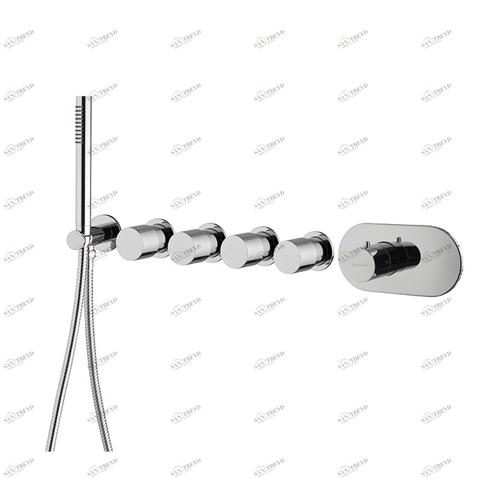 F3188X4 Встроенный Термостатический Смеситель для душа/ванны на четырепотребителя FIMA CARLO FRATTINI Fimatherm 