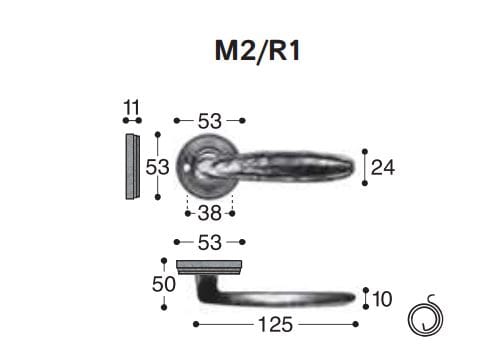 Бронзовая ручка на розетке GIARA ART DESIGN-BRONZE Овальный ARCH-00083632 - Вид №20