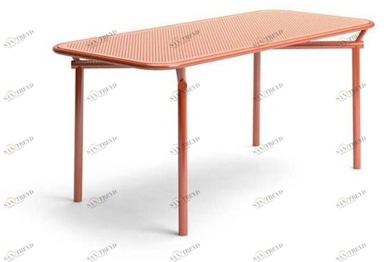 VESTRE Прямоугольный стол для общественных мест из оцинкованной стали Pop sun-id-1512266