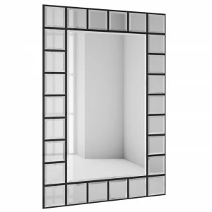 Зеркало большое венецианское с фацетом черное "Слайс-3" GRAUM ДИЗАЙНЕРСКИЕ 304107 Зеркальный