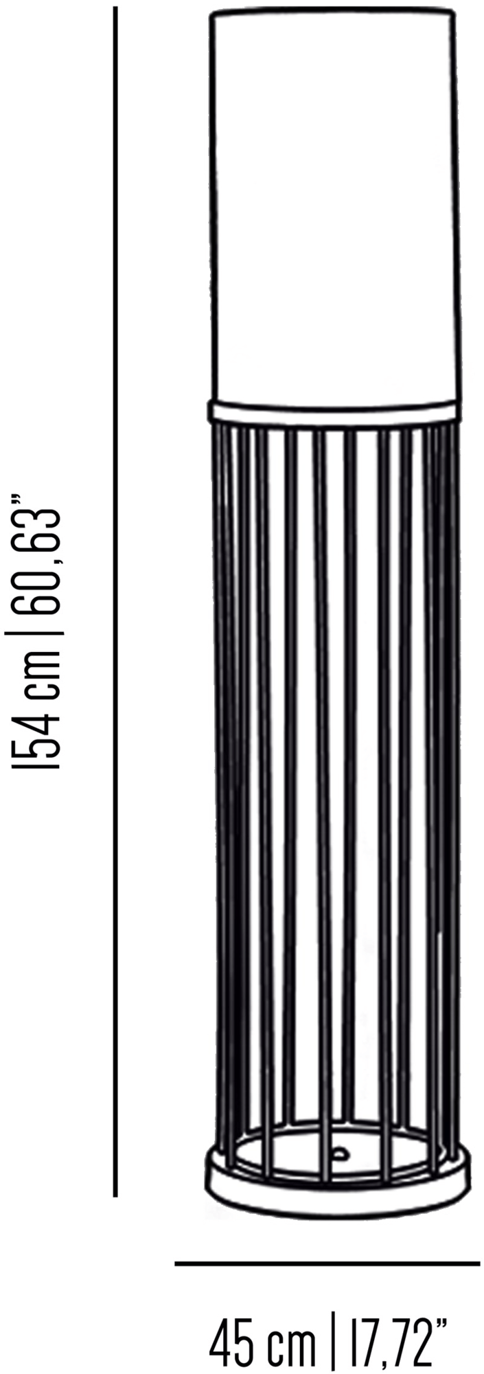 Il Bronzetto Светодиодный торшер из латуни Cage Cag02 - Вид №6