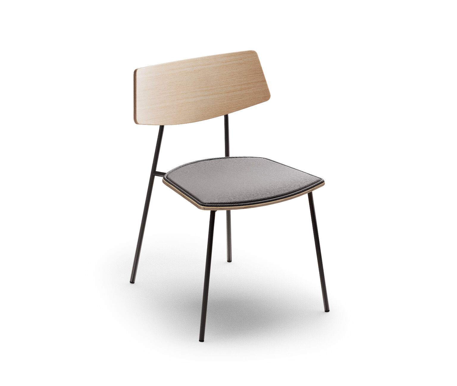 Штабелируемый стул из стали и дерева Sellex LISE ARCH-00013907 - Вид №1