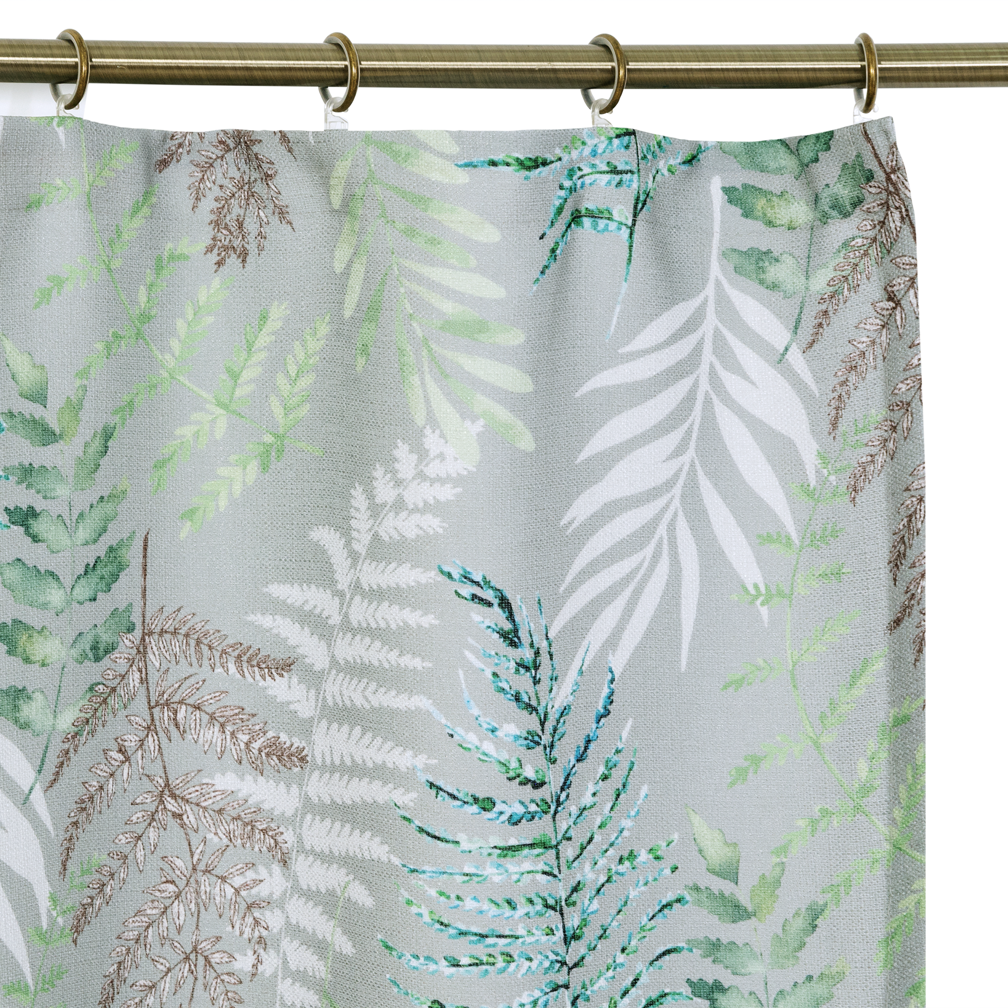 SEASONS Штора «Папоротник» серо-зелёная 200×270 см 82701266 STLM-0034415 - Вид №3