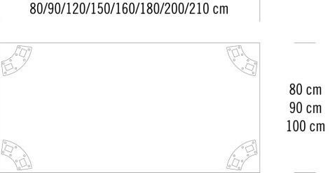 Thonet Прямоугольный деревянный стол для переговоров A 1700 sun-id-1347931 - Вид №6