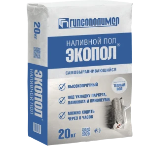 Наливной пол Гипсополимер Экопол 20 кг 18677191 STLM-2088506