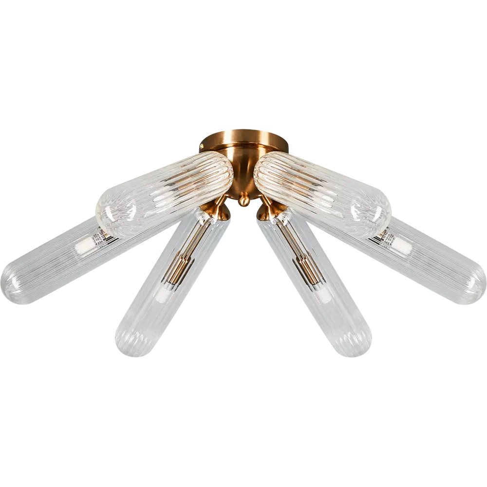 DE CITY Олимпия — потолочная люстра с 6 стеклянными плафонами 89391459 STLM-1406075 - Вид №2