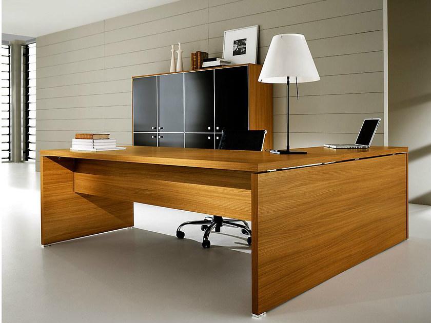 IFT Исполнительный угловой письменный стол из меламина Pratiko sun-id-1445628 - Вид №1