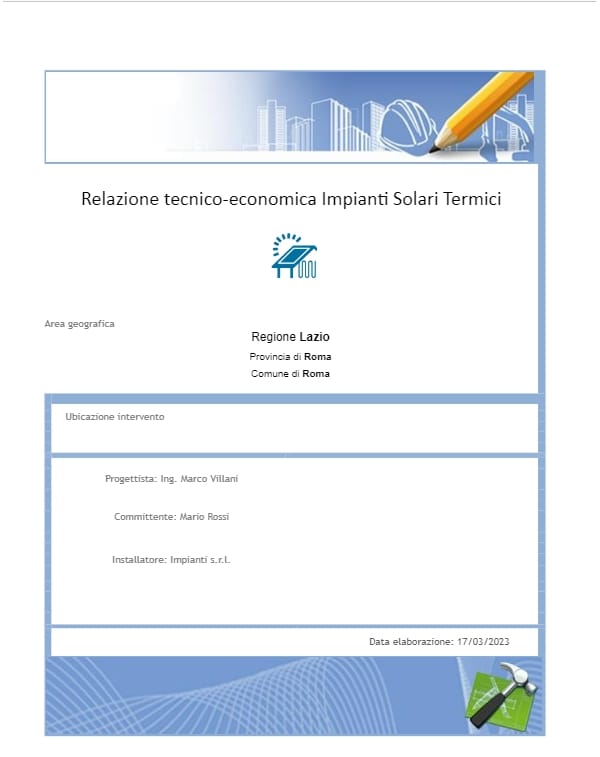 Программное обеспечение, предназначенное для проектирования солнечных тепловых систем Blumatica Blumatica Impianti Solari Termici ARCH-00046078 - Вид №8