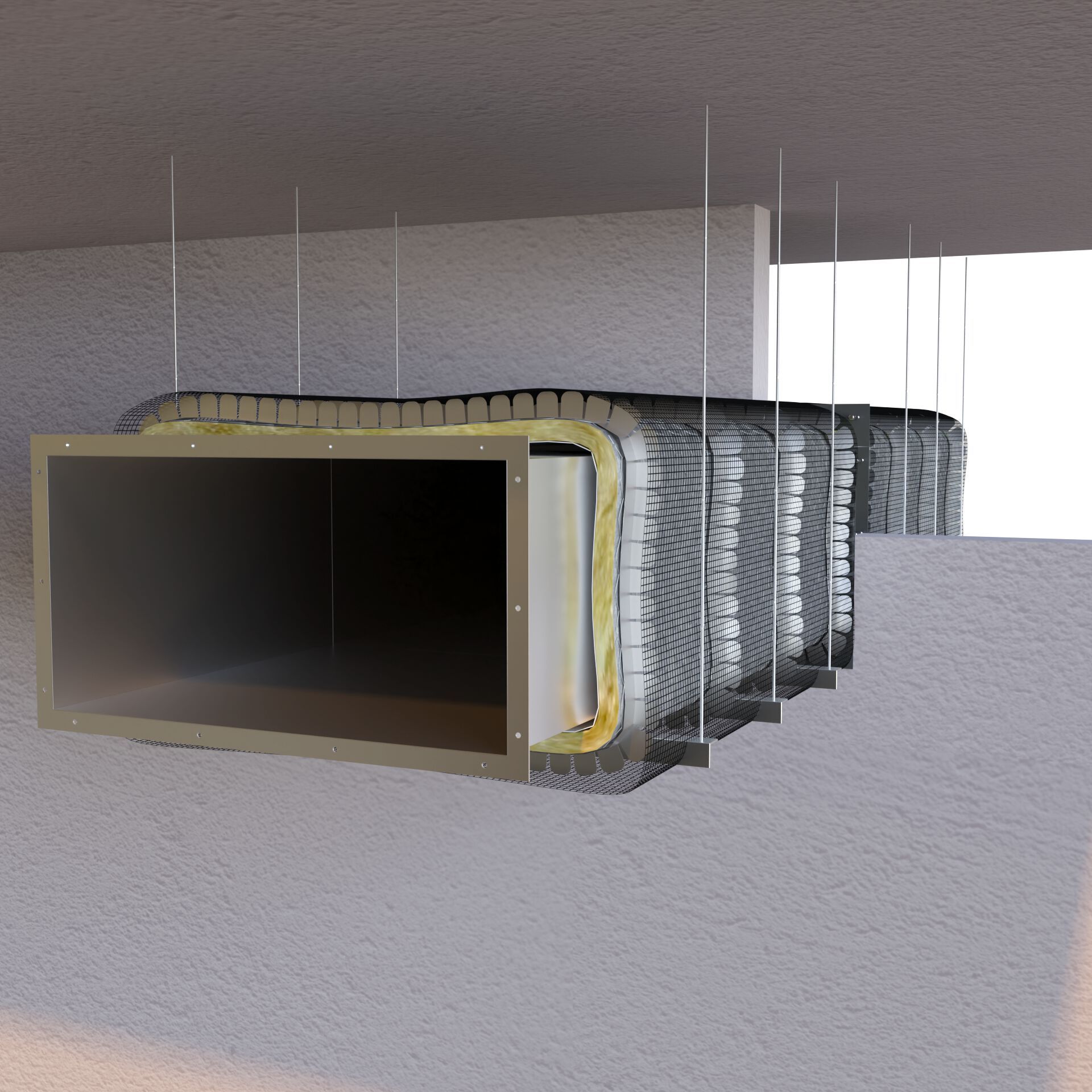 Гибкая система противопожарной защиты металлических воздуховодов AF SYSTEMS AF SAFEGUARD ARCH-00073618 - Вид №1