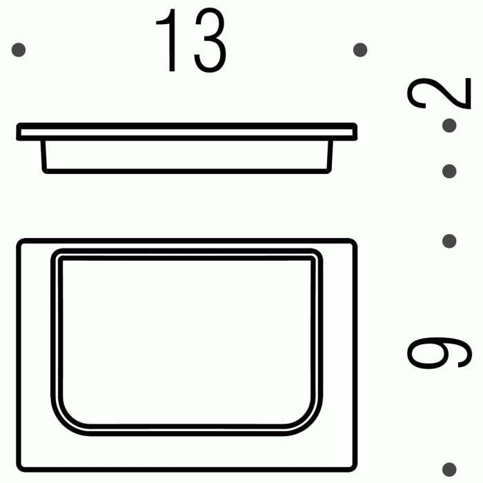 B1651 Мыльница (стекло) COLOMBO LOOK Colombo Design - Вид №1