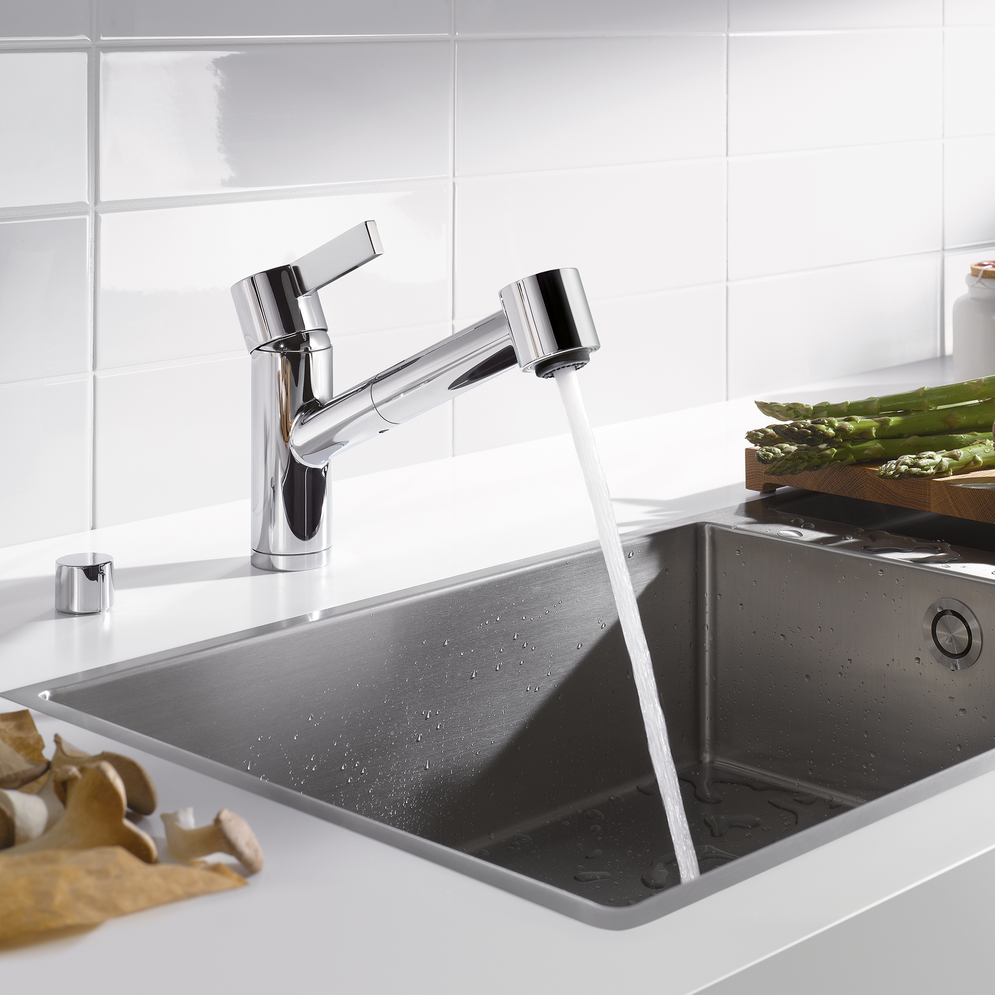 ENO Смеситель однорычажный, выдвижной, с функцией струи - Хром 33870760-00 DornBracht - Вид №1