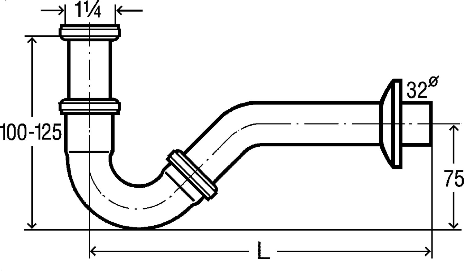 Канализационная арматура  Сифоны для умывальников и биде  Трапы для биде VIEGA 103 781 Модель 5535 Santreyd  - Вид №2