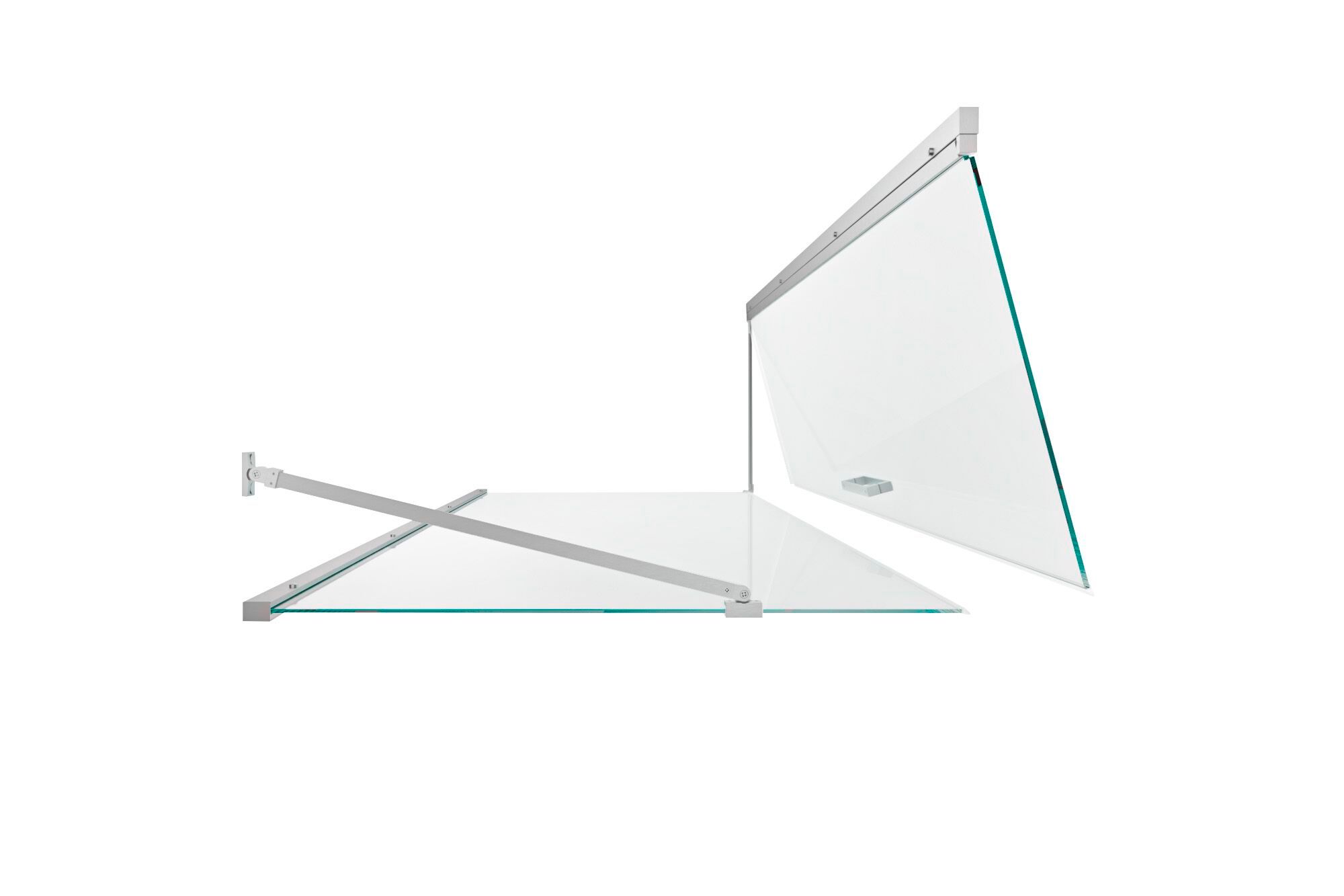 Алюминиевая и стеклянная угловая душевая кабина с распашной дверью TAMANACO SWING ARCH-00114950 - Вид №5