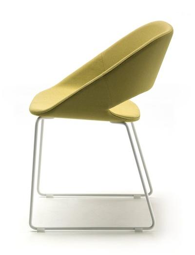 arrmet Санный стул с обивкой из ткани Kabira sun-id-1477607 - Вид №4