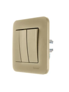 ASTI Выключатель тройной золото