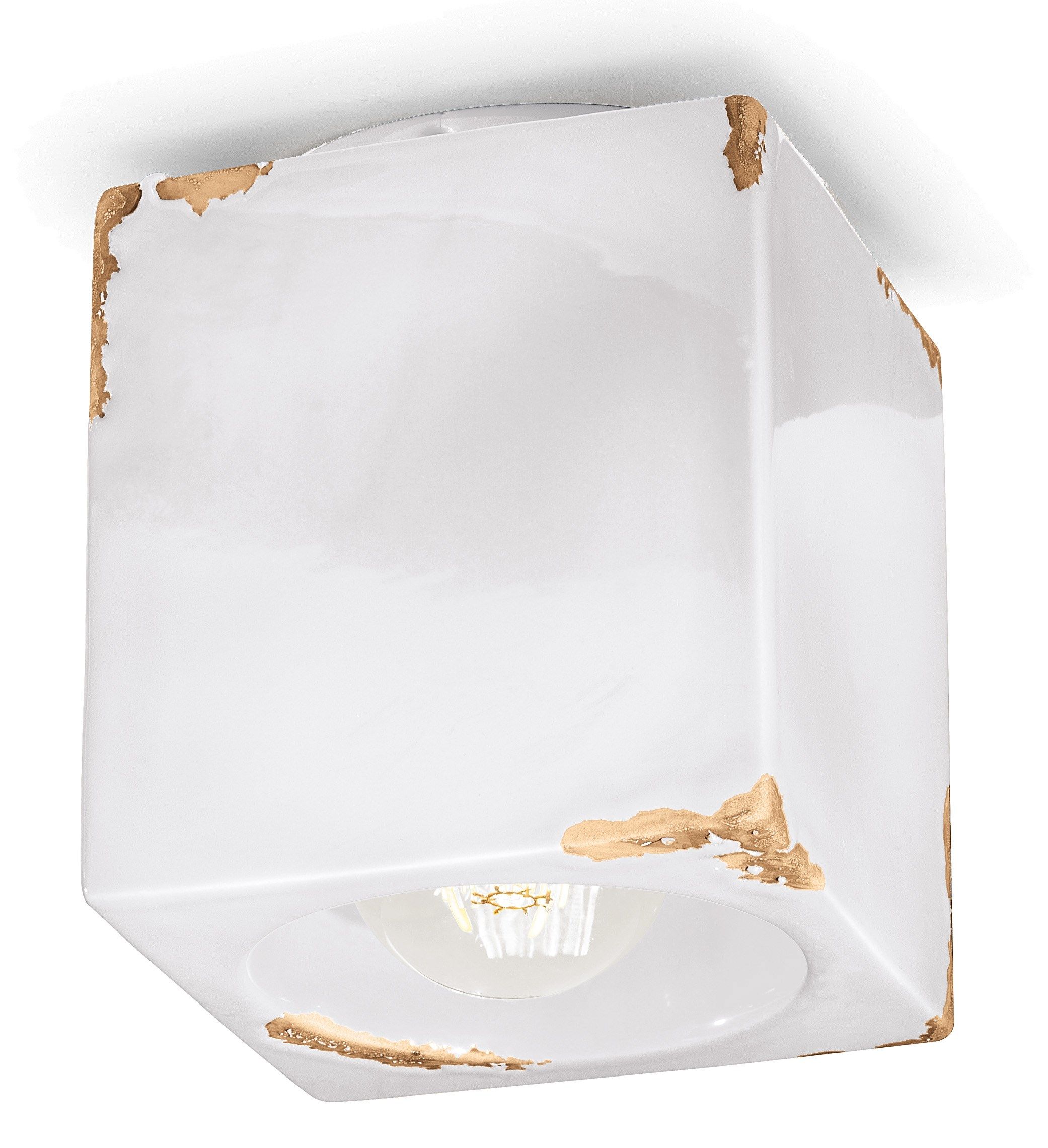 Потолочный керамический квадратный прожектор FERROLUCE Винтаж ARCH-00065434 - Вид №3