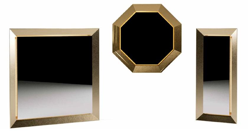 Paolo Castelli Напольное металлическое зеркало в современном стиле с настенной рамой  Ill.best.520  - Вид №2