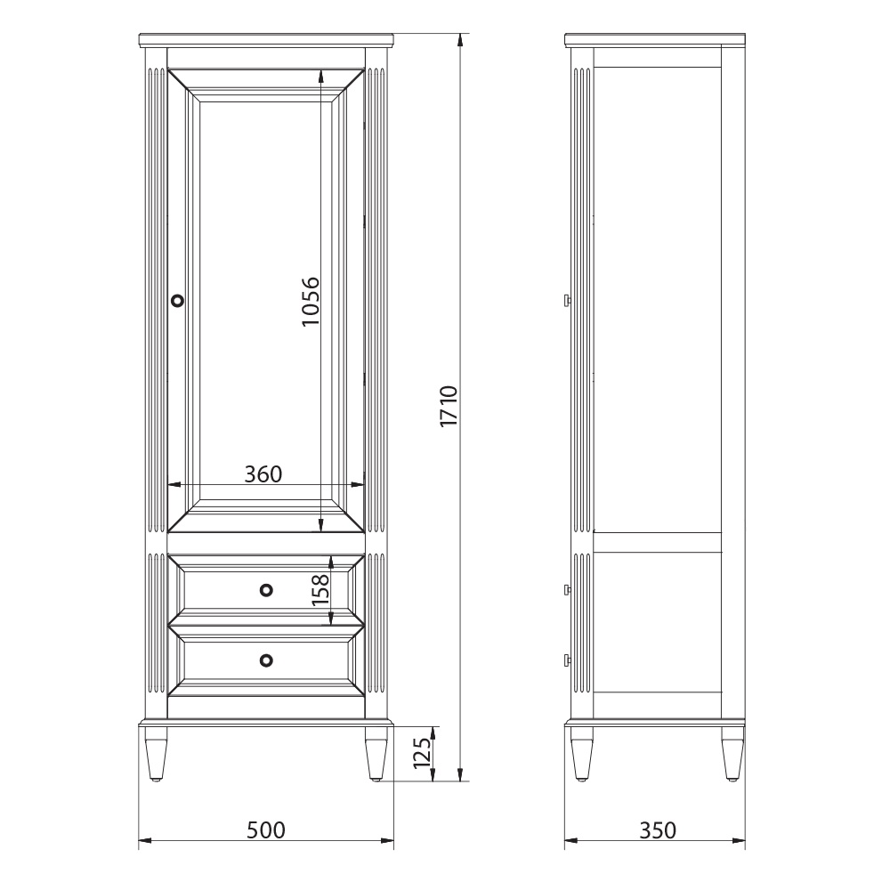 26716SX Витрина Migliore Kantri  - Вид №1
