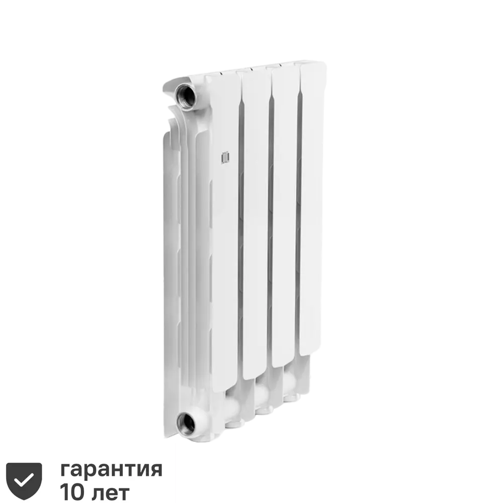 Радиатор секционный Rifar Alum RAL50004 500/90 4 секции боковое подключение алюминий белый 82541843 STLM-2197492