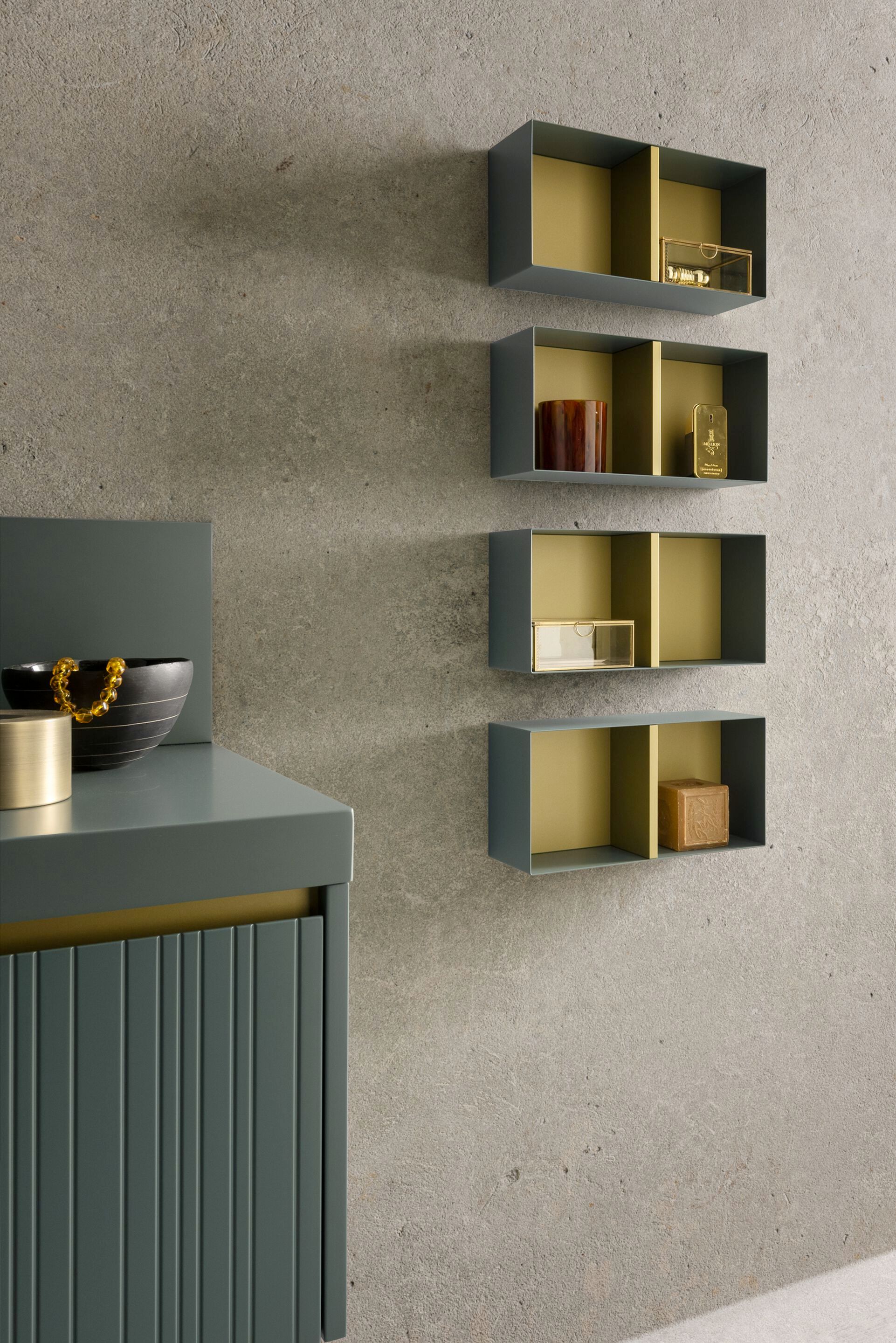 Деревянный подвесной умывальник с зеркалом и geacryl top Archeda тюль ARCH-00138055 - Вид №2