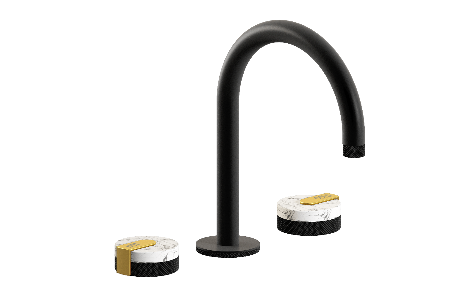 E-11512-R2MW-L1BAU-MBK Смеситель для умывальника на 3 отвертия GRAFF MOD+