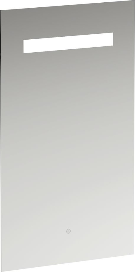 H4476129501441 Зеркало, 450 мм, с встроенной горизонтальной LED подсветкой, один сенсорный выключатель (вкл/выкл/затемнение), алюминиевый каркас, 4000 K, IP44 LAUFEN PRO