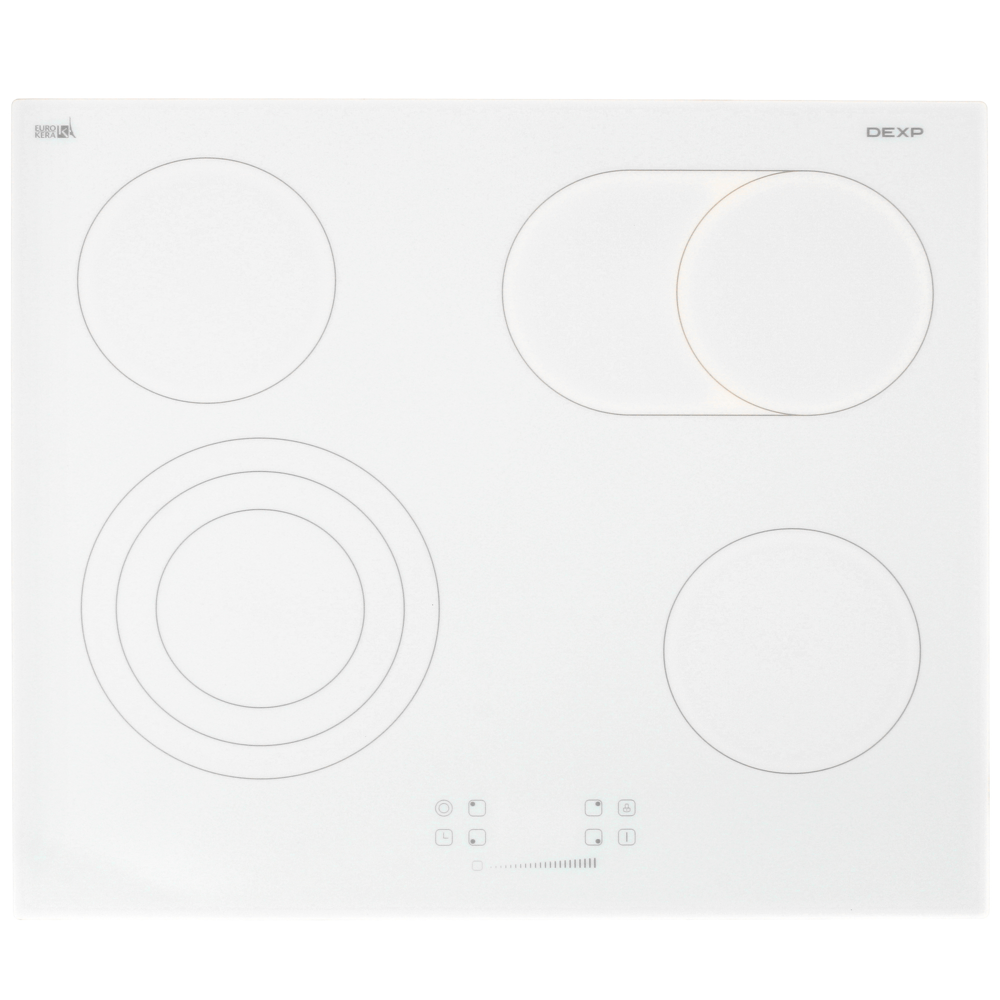5054919 Электрическая варочная поверхность DEXP 1B4OSW STDN-0002693