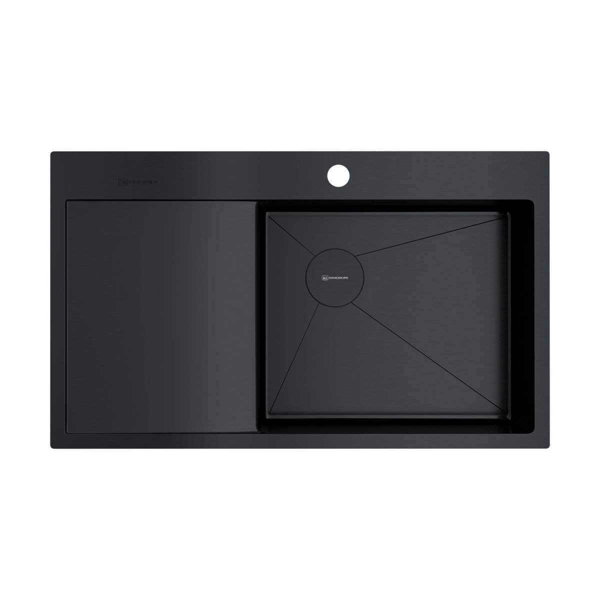 Кухонная мойка Akisame 86 Side GB-R OMOIKIRI 4997044