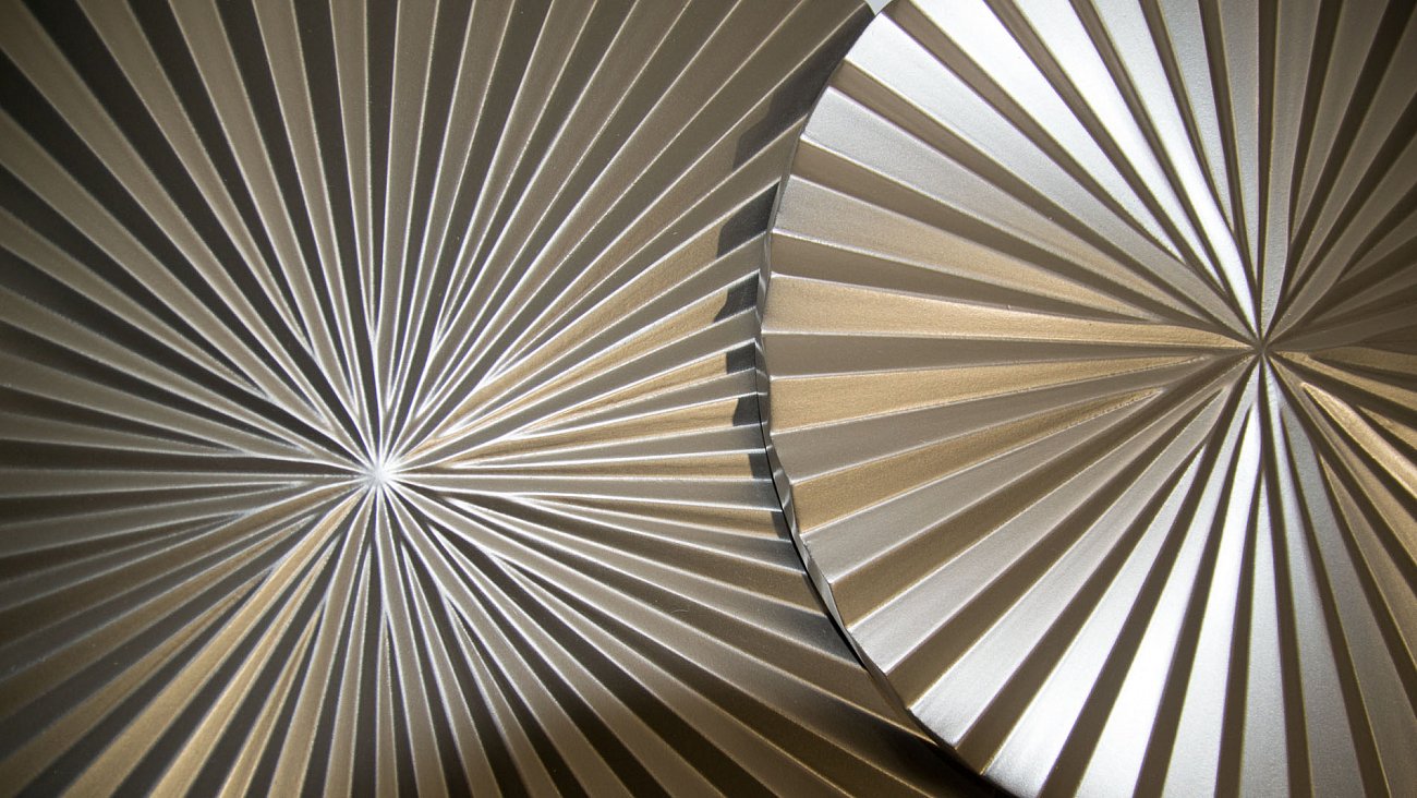 Панно декоративное настенное из дерева 90х160 см шампань Inflow-9 EVENHOME  00-3878804 Бежевый  - Вид №4