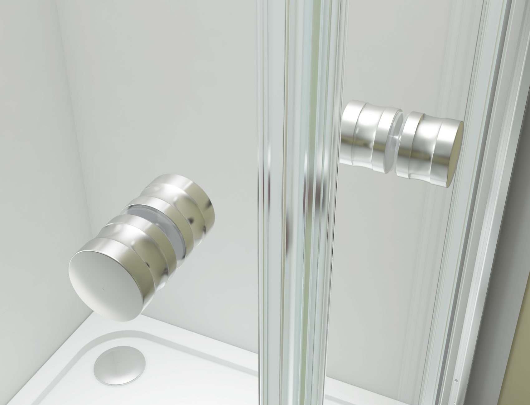 Дверь душевая для установки с боковой панелью A1200B0 Merlyn Ionic Хромированный  - Вид №3