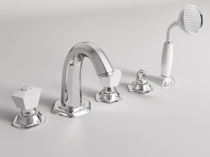 Утопленный набор для ванны с 5 отверстиями с отдельными розетками