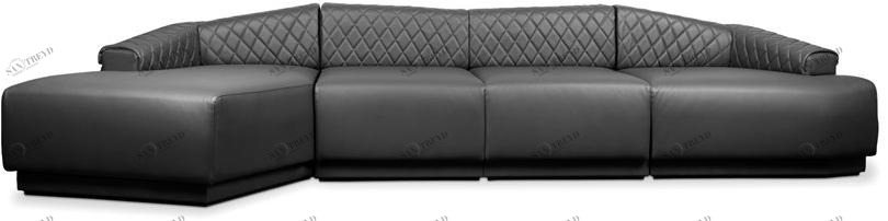 LUXXU Модульный кожаный диван с шезлонгом Anguis sun-id-1353321