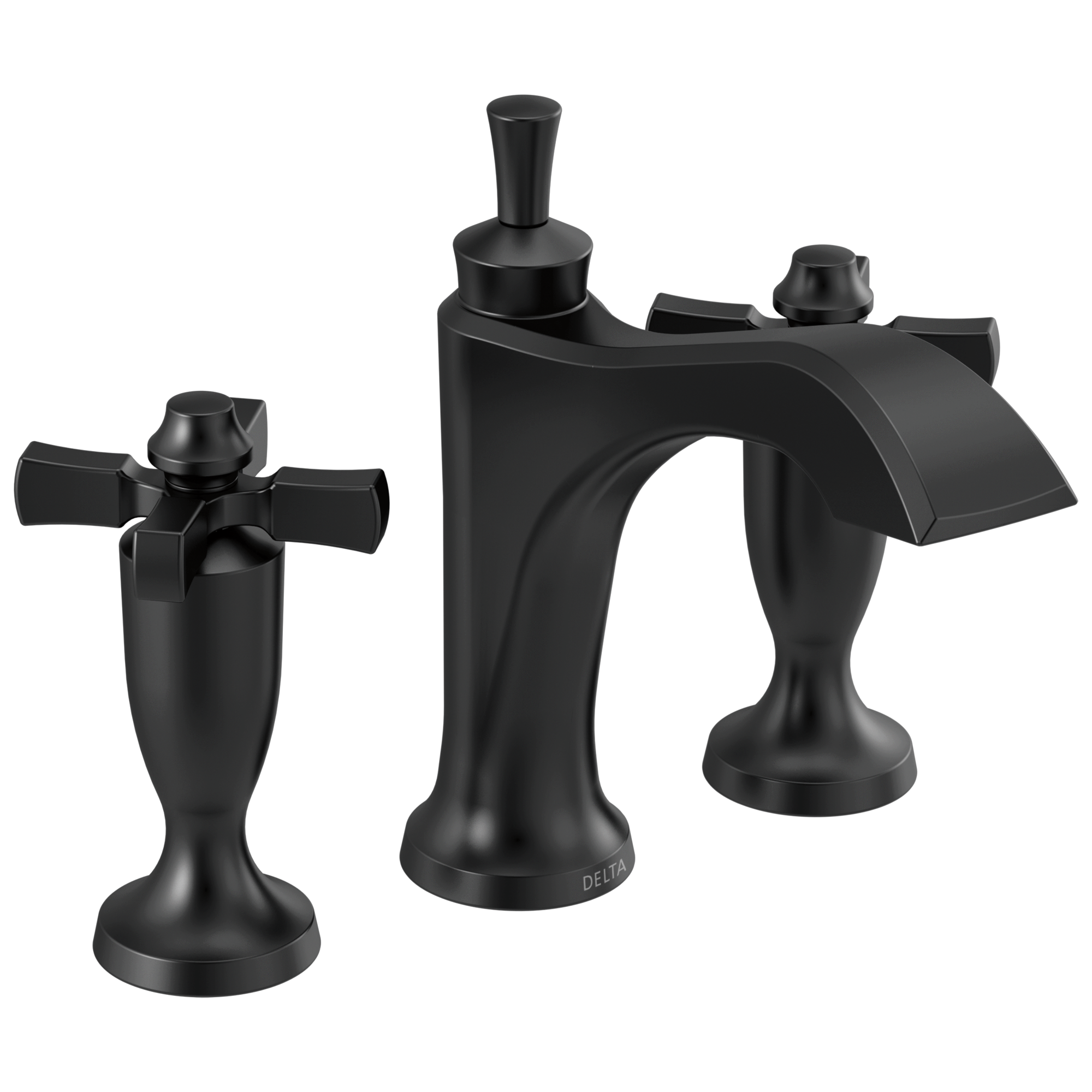 3557-BLMPU-DST Смеситель для ванной комнаты с двумя ручками Delta Faucet Dorval Матовый черный 
