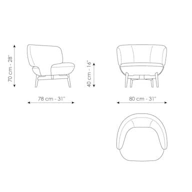Тканевое кресло с подлокотниками BONALDO DOGE ARCH-00096557 - Вид №4