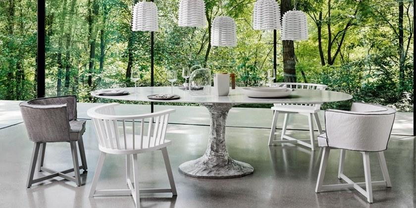 Gervasoni Деревянный стул с подлокотниками Gray sun-id-1507628 - Вид №1