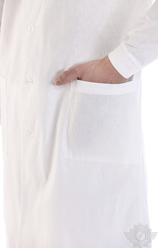 61726 Халат мужской белый  Медицинская одежда  размер 56-58/170-176 Спецодежда  - Вид №5