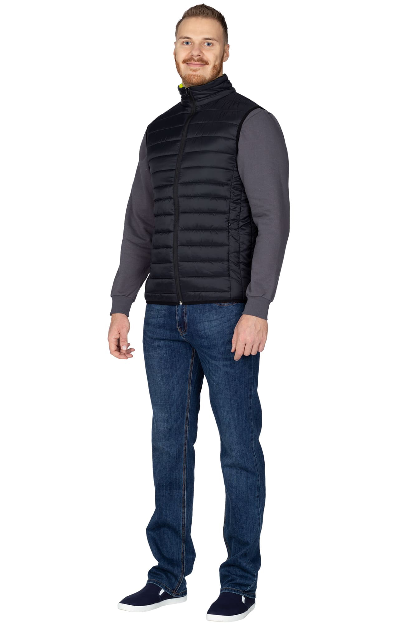 69672 Жилет стеганый  black El-Risto  Демисезонная одежда размер XS (84)  - Вид №4