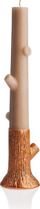 10589146 Point a la ligne Набор из 2 свечей 17,25см "Ветви" (бело-коричневый) Воск