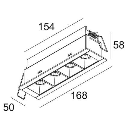 Несколько светодиодных утопленных прожекторов Deltalight DOT.COM ST ARCH-00052234 - Вид №9