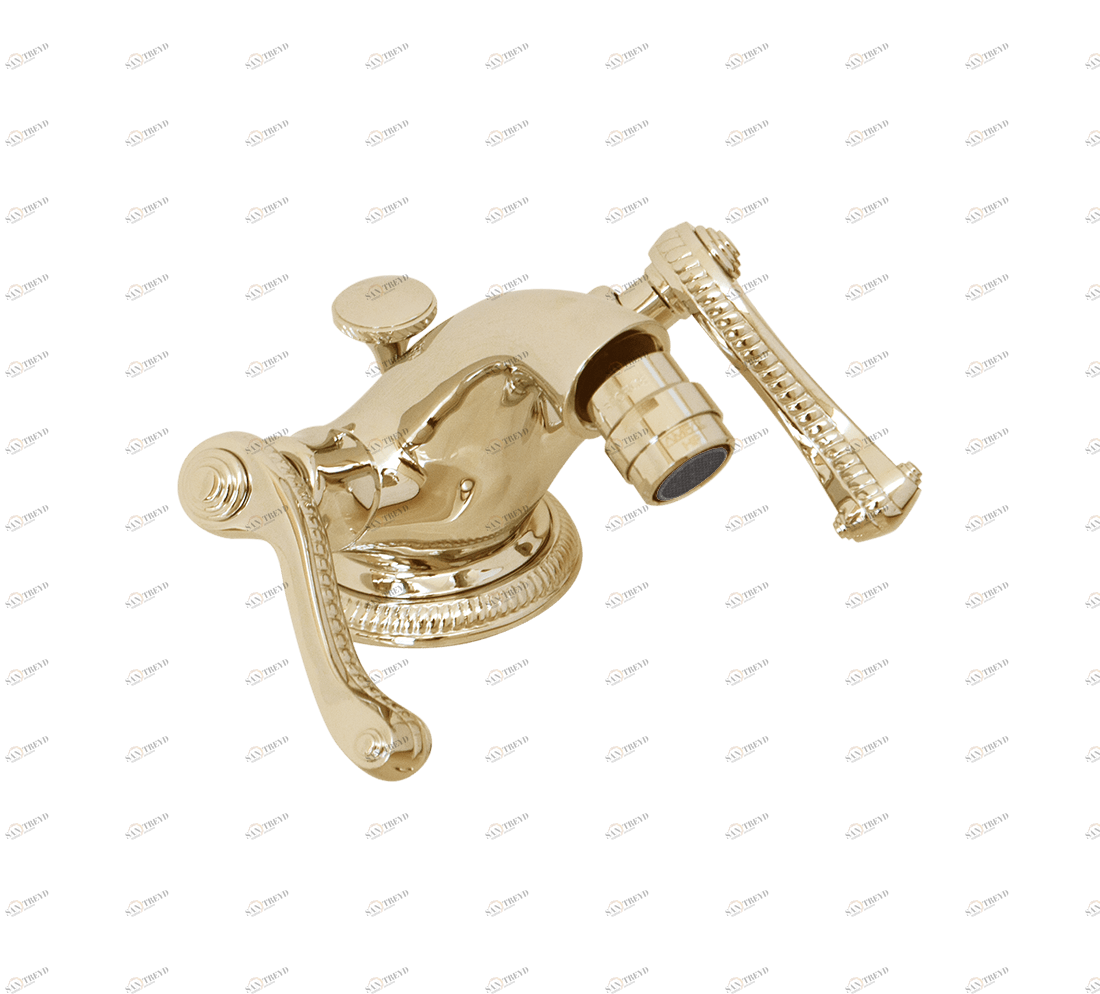 Gentry Home Смеситель для умывальника на три отверстия с выдвижным краном Tiffany Incalux GH100756
