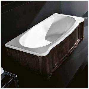 Ванна Gruppo treesse New Classic Young VTL-V6741-DX-WV белая прямоугольная правая венге